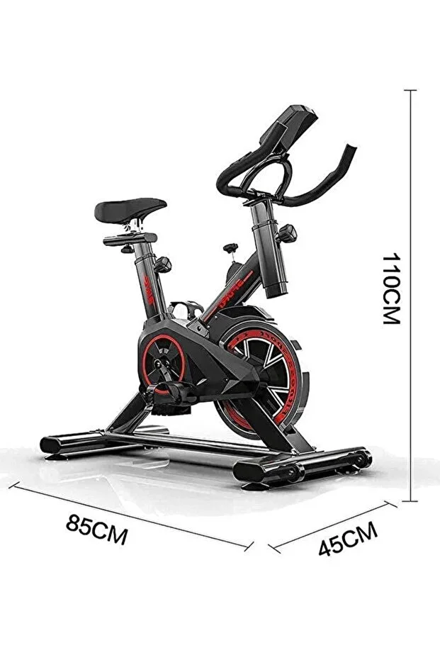 Relax 120 Kg Kapasiteli Spin Bike Ayarlanabilir Boyutlu LCD Göstergeli Kondisyon Bisikleti